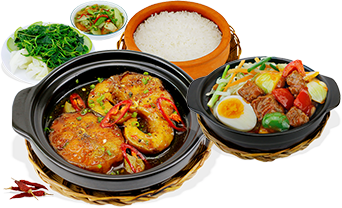 Hải sản cơm niêu mũi né vuông tròn