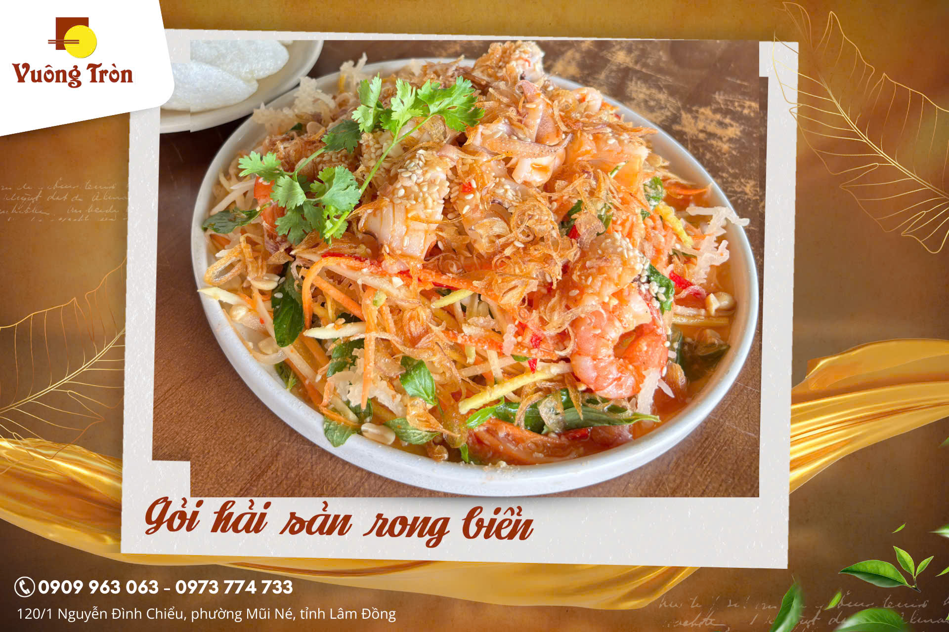 Hải sản cơm niêu Mũi Né với không gian và dịch vụ là điểm cộng tại Vuông Tròn 