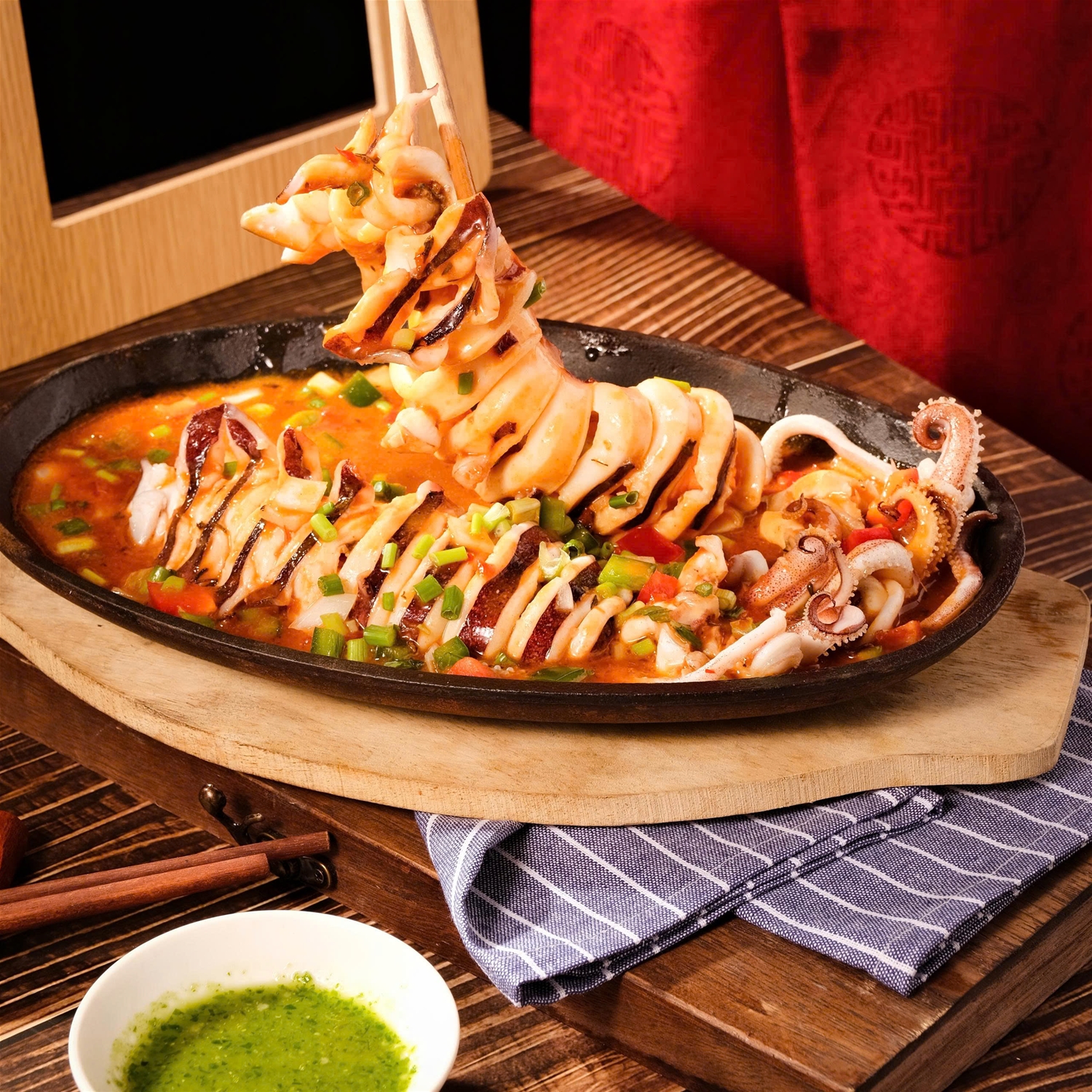 Mực nướng xốt ớt 